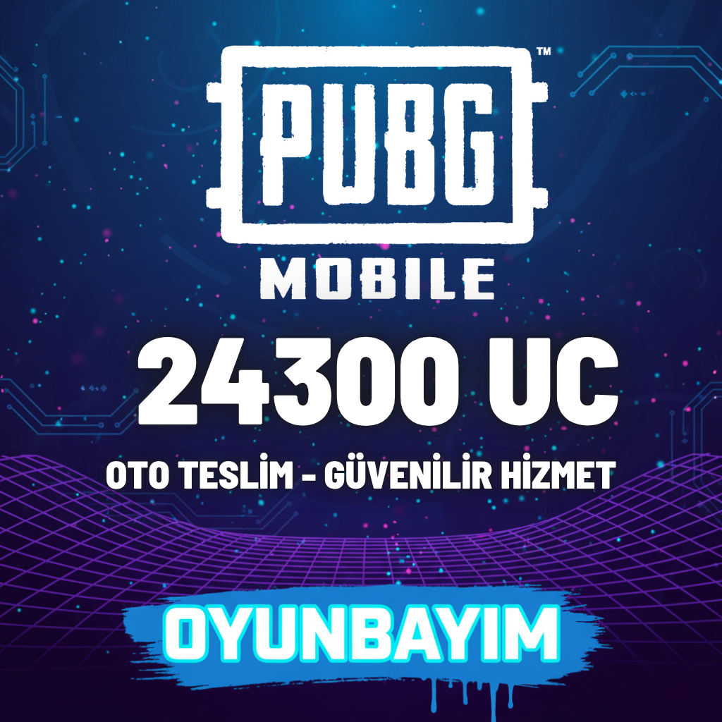 Pubg Mobile 24300 UC (TR-Global) Sürpriz Paket
