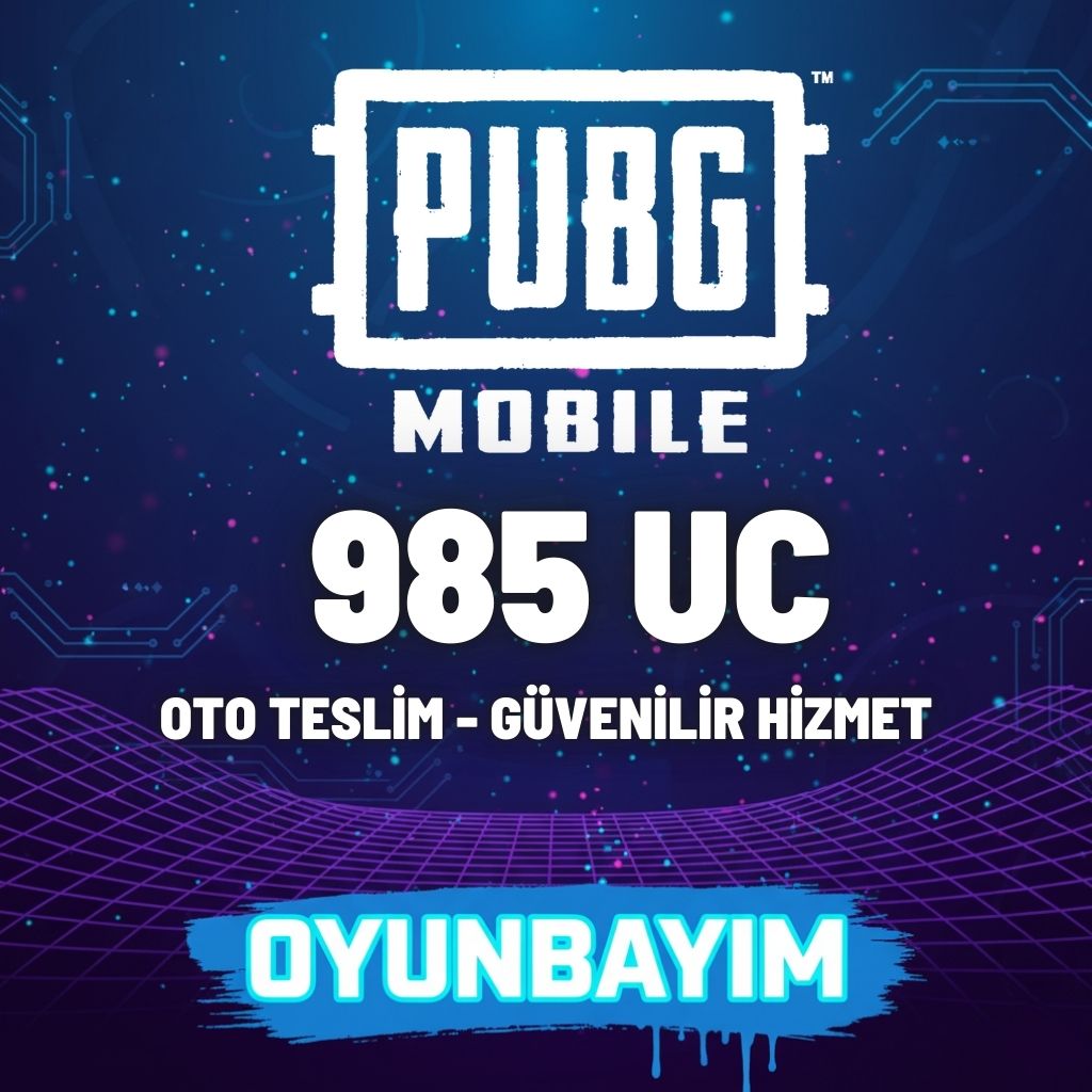 Pubg Mobile 985 UC (TR-Global) Sürpriz Paket