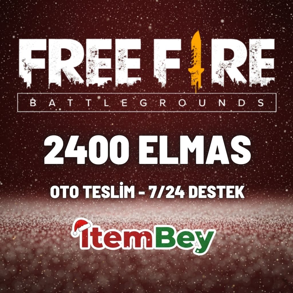 Free Fire 2400 Elmas Sürpriz Paket