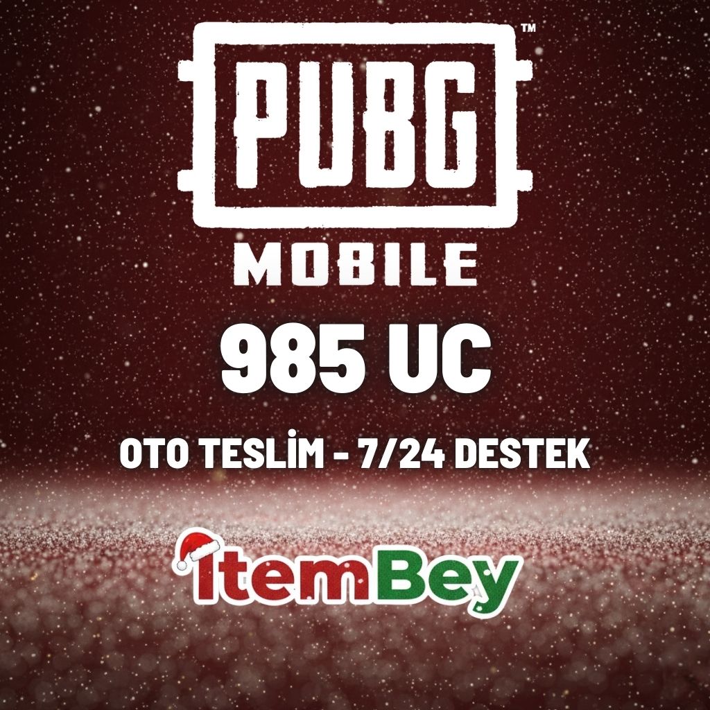 Pubg Mobile 985 UC (TR-Global) Sürpriz Paket