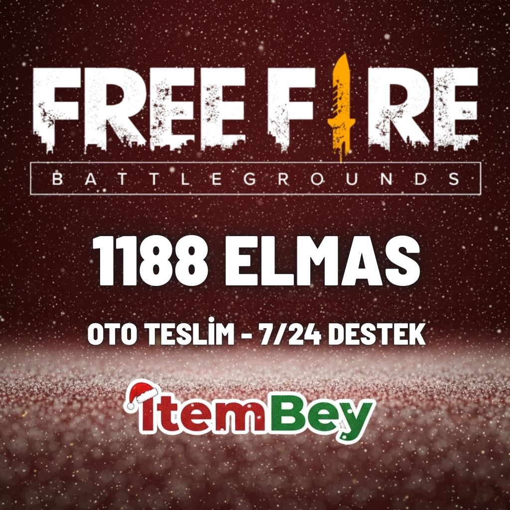 Free Fire 1188 Elmas Sürpriz Paket